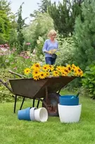 Gėlių vazonas namų balkono uždangalas terasa dubuo 19cm