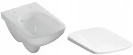 Geberit Selnova Compact trumpas unitazas 49 cm be apvado su dangčiu wo Koło M33124