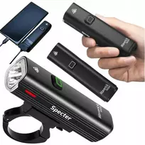 Specter dviračio žibintas 1000lm 4800mah led galingas powerbank