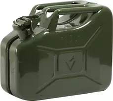 Lampa Metalinis kanistras kurui, benzinui, alyvai, talpa 10l, žalias