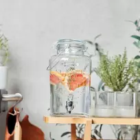 Point-virgule gėrimų dozatorius su Zafphahn Hello Summer Bar Accessories 3 l, skaidrus