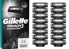 Gillette Mach3 Charcoal skutimosi galvutės - 16 vnt.