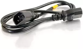 C2g 1.2m 16awg 250 voltų kompiuterio maitinimo ilgintuvas (iec320 c13–iec320 c14)