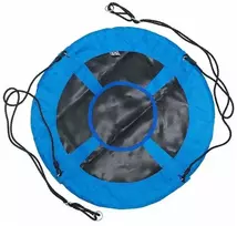 Kabančios sodo sūpynės su gandro lizdu vaikams, mėlynos, 90 cm