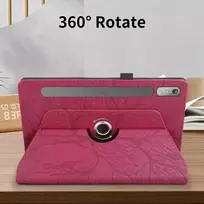 Tedtikjt dėklas, skirtas Lenovo Tab P11 Pro 2nd Gen 11.2 colių 2022 planšetiniam kompiuteriui, atverčiamas apsauginis dėklas, pu oda, 360° pasukamas daugia kampų dėklas su stovu, skirtas Tab P11 Pro Gen2 Tb138 / Tb132, raudonas