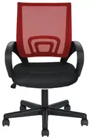 Timeless Tools biuro kėdė, tinklinis ergonomiškas raudonas fotelis
