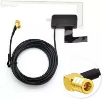 Eightwood Dab antena automobilinė Smb skaitmeninė Dab radijo antena su 3 metrų Dab stiklo laikikliu, skirta Blaupunkt Pioneer Clarion Alpine Multi-way