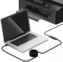 Deleycon 5m Usb 3.0 ilginamasis kabelis su aktyviu signalo stiprintuvu 5Gbit/s Usb A į Usb A prievadą - juodas