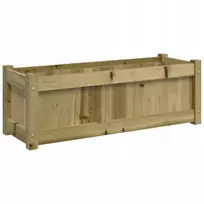 Medinė impregnuota sodo dėžė 90x31x31cm rustikalny