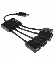 Daugiafunkcinis Usb Otg adapterio kabelis su 3x Usb2.0 1x Micro Usb