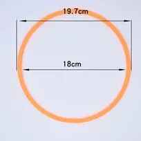 Toyandona 20 žiedų rinkinys mėtymo žaidimui, spalvoti žiedai, plastikiniai žiedai vaikams ir suaugusiems (atsitiktinė spalva)