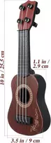 Toyvian ukulele žaislas vaikams, plastikinis 9,8 colių ukulele žaislas, gitara, ukulele vaikams, 4 stygų muzikos instrumentai, edukacinis žaislas