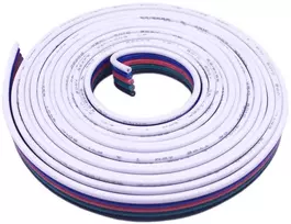 Bohong 10 m 22awg Rgbw Led juostos prailginimo kabelis 5 kontaktų Rgbw 5050 Led juostos prailginimo kabelis Led juostos jungiamasis kabelis 5 kontaktų Led jungties kabelis