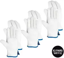 Doja Barcelona Odinės Darbo Pirštinės, 3 poros, Dydis 9/l