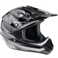 Thor Thh Tx-11 cross enduro šalmas, juodas/baltas, S dydis