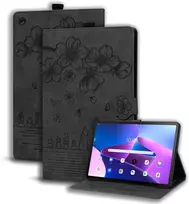 Succtopy dėklas Lenovo Tab M10 Plus 3rd Gen 10.6 colių 2022 Tb125/tb128 folio atverčiamas Pu odos apsauginis dėklas su rašiklio laikikliu, stovu ir piniginės viršeliu, planšetinio kompiuterio dėklas Lenovo Tab M10 Plus 3rd Generation 2022, juodas