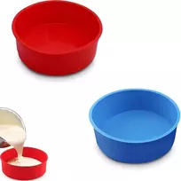 2 Silikoninės Tortų Formos Kepimui, 6 Colių, Nesukepanti