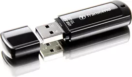 Transcend Jetflash 350 Usb atmintinė 16Gb, juoda
