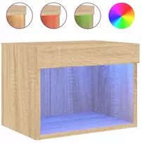 Lova Led spintelė prie lovos, ąžuolo sonoma, 40x30x30 cm