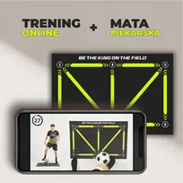 Socker King Futbolo kilimėlis + internetinė treniruočių programa vaikams, skirtas apgaulingiems judesiams treniruoti