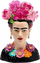 Kare Design dekoratyvinė vaza Style Muse Flowers, įvairiaspalvė, vaza, gėlių vaza, keramika, tinka tik džiovintoms gėlėms, 34 cm (a)