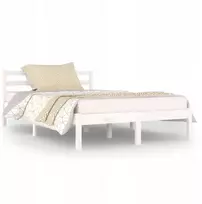 Lova Lovos rėmas medinis, baltas, 205,5 x 125,5 x 69,5 cm