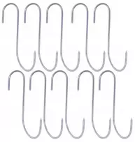 Art Win vienkartinis rūkymo kablys mėsos rūkymui, storis 4 mm, 10 vnt., šoninis