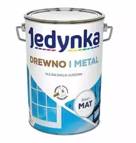 Jedynka alkidiniai dažai medienai metalui betonui 5l balti matiniai