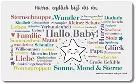 Pusryčių lentelė Hello Baby