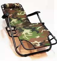 Žvejybinė kėdė sodo gultas sulankstomas didelis gultas 178 cm camo