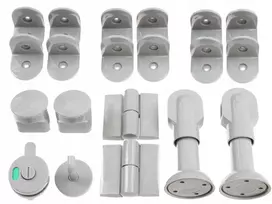 Aksesuarai sanitarinėms kabinoms Wc tualetams pilki Siso Dešininiai plokštei 12-18mm
