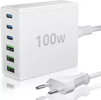 Finibo 100w Usb-c įkroviklis, 6 prievadų, greitas įkrovimas