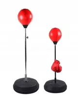 Bokso treniruočių rinkinys vertikalus kriaušė 122-147cm + bokso pirštinės