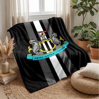 Newcastle United themed pledas Minkštas flanelės vilnos pledas Šiltas lengvas metamas pledas namams, sofai, lovai 130x150cm