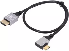 Mini Hdmi 2.1 Ultra Plonas Kabelis 8k 4k 50cm Dešinysis Kampas