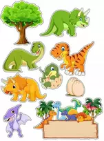 Termo aplikacija, dinozaurų aplikacija, lipdukas ant drabužių, dinozaurai, dekoracija