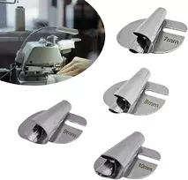 4 vnt. presavimo pėdelės valcuotam kraštui, siuvimo valcuotas plaktuko pėdelė, universalus valcuotas krašto pėdelės siuvimo mašina, universalus 7-10 mm, metalinė plati valcuoto krašto prispaudimo pėdelė, skirta naudoti namuose ir komerciniam naudojimui