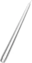 Kotarbau 4 vnt. sidabro metalo stalo žvakės, bekvapės, 24.5 cm