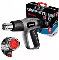 Grandininis pjūklas Karšto oro pūstuvas GRAPHITE, 2000 W (59G526)