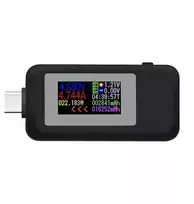 Usb akumuliatoriaus prievadas, srovės amžiaus testeris su spalvotu Lcd ekranu