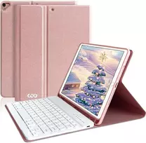 Bluetooth klaviatūra su dėklu Ipad 10.2/10.5, prancūzų Azerty