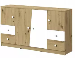 Komoda su stalčiais Nero 160 cm spintelė Ąžuolas artisan