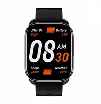 Sportinis laikrodis Qcy Watch Gs, jutiklinis išmanusis laikrodis, atsparus vandeniui Ipx8, pilkas