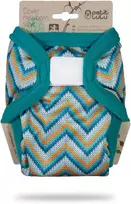 Petit Lulu Pul kelnaitės (2–6kg) su velcro užsegimu naujagimiams, daugkartinės kelnaitės, medžiaginės sauskelnės naujagimiams, pagaminta Es (megztas ševronas)