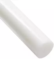 Nailono apvalus strypas permatomas baltas 20 mm skersmens x 300 mm ilgio, 6 klasė