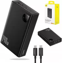 Powerbank laptopams Baseus 24000 Mah 140w 2xusb C Usb A kabelis ekranas
