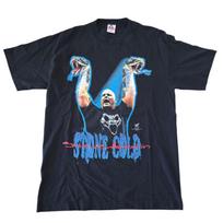 Vintage 1990s WWF Stone Cold Steve Austin Rattlesnake Graphic T-shirt. 120 black