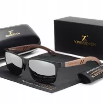 Poliarizuoti akiniai nuo saulės Kingseven su Uv400 filtru Drewniane 2024