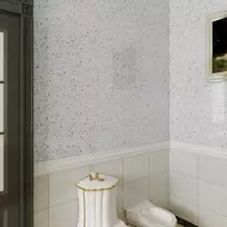 Cre8tive granito tapetai, lipni balta plėvelė baldams, stalviršiams, blizgus terrazzo lipni plėvelė, virtuvės tapetai, vonios kambario vandeniui atsparūs virtuvės galinės sienelės, skalbyklos dekoratyvinė plėvelė, spintelė 30