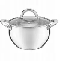 Tadar Martynika nerūdijančio plieno puodas su dangčiu, 18 cm, 2.6 l, indukcinei, dujinei viryklei